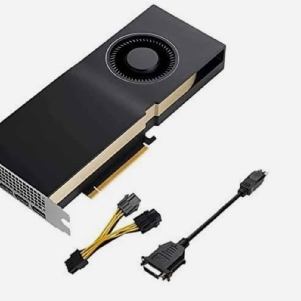 NVIDIA Sleek Black and Gold Graphics Card